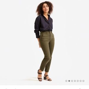 Everlane green slim leg crop regular size 2